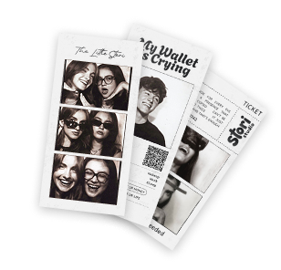 Receipt photobooth sample prints